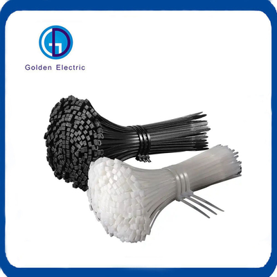 Customized White Self Locking Cable Tie PA66 With RoHS Certification