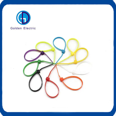 3.6mm Multi Color Nylon Cable Tie Erosion Resistant For Quick Cable Management