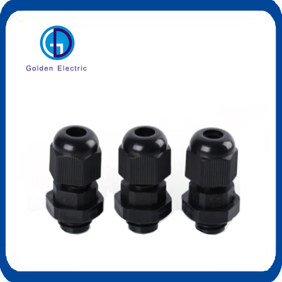 Customized IP68 Waterproof Nylon Cable Gland with Metallic Color and CE Metric Thread