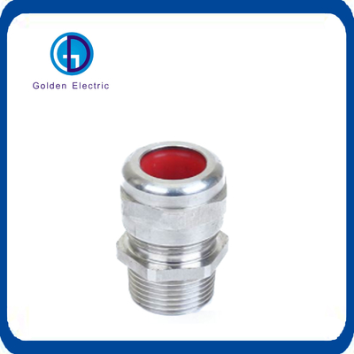 IP66 IP68 Explosion-Proof Metal Cable Gland with Nickel Plated Brass Customizable Sizes