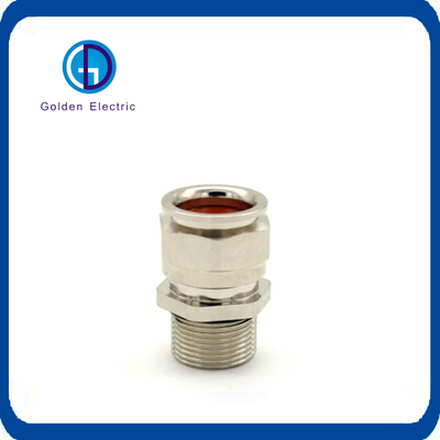 IP66 IP68 Explosion-Proof Metal Cable Gland with Nickel Plated Brass Customizable Sizes