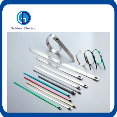 Length80mm-1220mm Width1.8mm-9mm Stainless Steel Self Locking Ball Lock Zip Wire Tie
