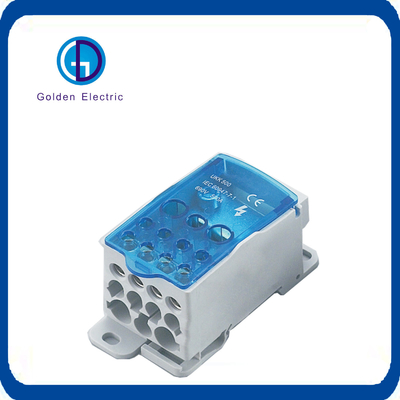 Ukk 500A Power Distribution Screw Terminal Blocks with Plastic Cover Silver Plated