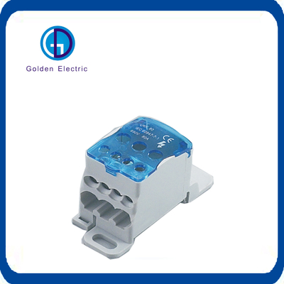 Ukk 500A Power Distribution Screw Terminal Blocks with Plastic Cover Silver Plated