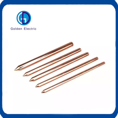 Direct Earthing Method 14.2mm Copper Ground Earthing Rod with Customization Request