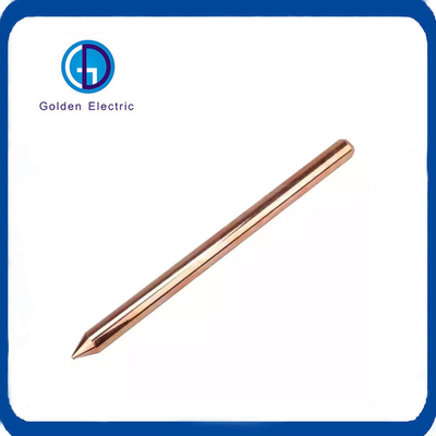 Direct Earthing Method 14.2mm Copper Ground Earthing Rod with Customization Request