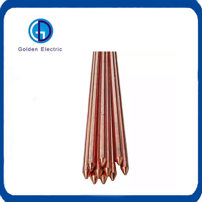 Direct Earthing Method 14.2mm Copper Ground Earthing Rod with Customization Request