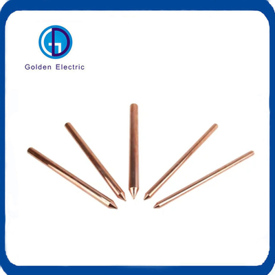 Direct Earthing Method 14.2mm Copper Ground Earthing Rod with Customization Request