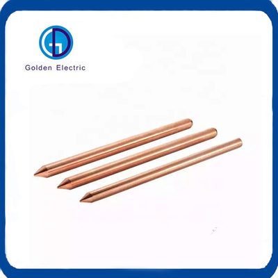 Direct Earthing Method 14.2mm Copper Ground Earthing Rod with Customization Request
