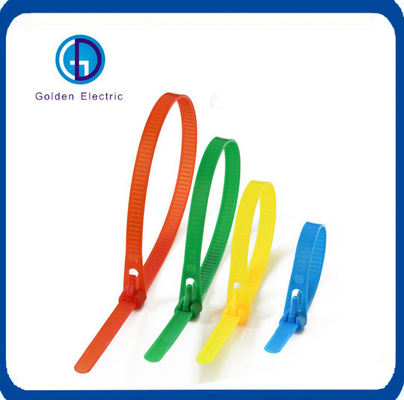 Reusable Plastic Cable Ties with Durable Nylon Material -40-85 Dgree C -40-185 Dgree F