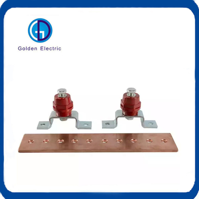 Grounding System Copper Grounding Earth Busbar with Insulators and Thickness 3mm-20mm