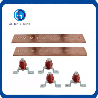 Grounding System Copper Grounding Earth Busbar with Insulators and Thickness 3mm-20mm