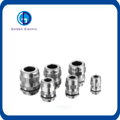 Metal IP68 EMC Cable Glands Brass Nickel Plated With High Temperature Resistance