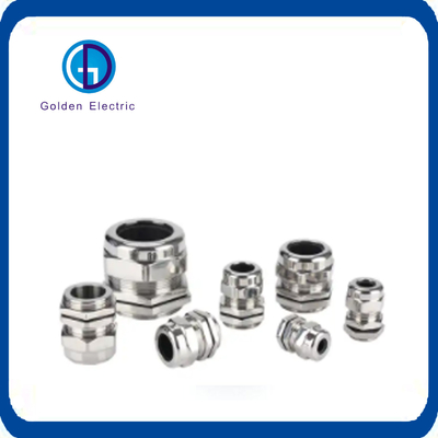 Metal IP68 EMC Cable Glands Brass Nickel Plated With High Temperature Resistance