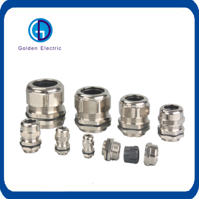 Metal IP68 EMC Cable Glands Brass Nickel Plated With High Temperature Resistance