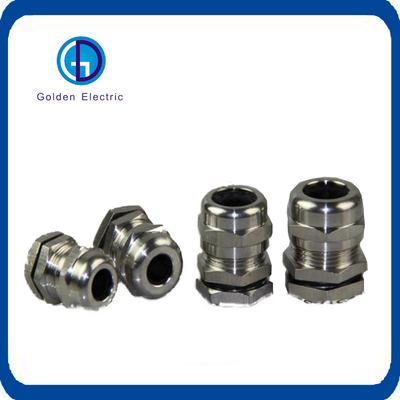 Metal IP68 EMC Cable Glands Brass Nickel Plated With High Temperature Resistance
