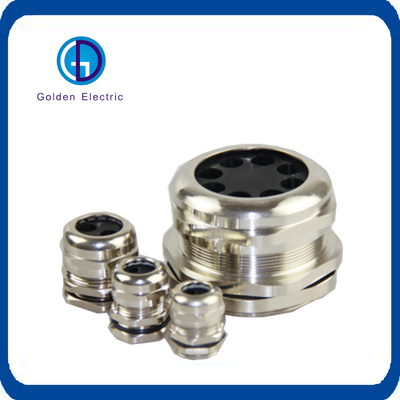 Metal IP68 EMC Cable Glands Brass Nickel Plated With High Temperature Resistance