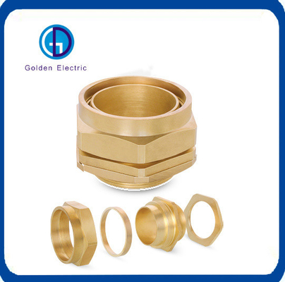 Customized Nickel Plated Brass Cable Gland For Waterproof And Corrosion Resistant