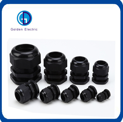 UV Resistant Black Nylon Cable Gland Customizable For Safety Connection
