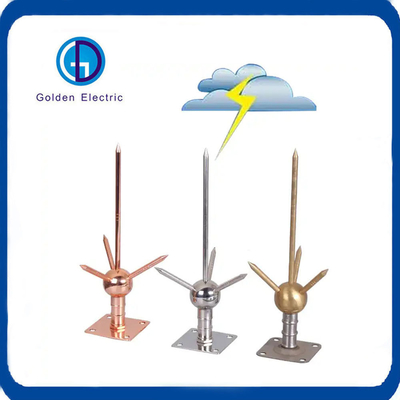 Low Voltage Tall Tower Copper/Stainless Steel Lightning Arrester for Lightning System