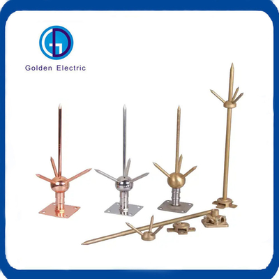 Low Voltage Tall Tower Copper/Stainless Steel Lightning Arrester for Lightning System
