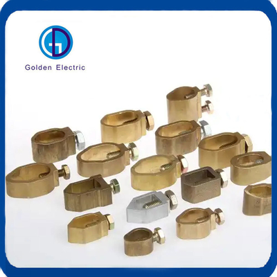 Brass Grounding Rod Earthing Clamp for Direct Earthing Method Electrical Line Fittings
