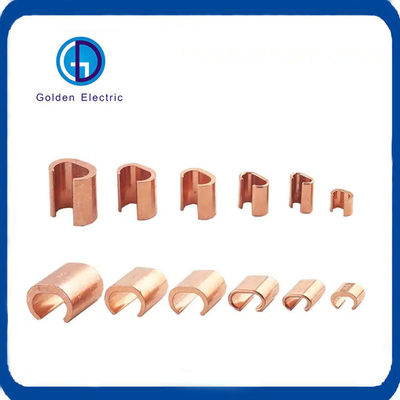 C-Type Clamp Crimp Connector for Earthing Protection Copper C Clamp Grounding System