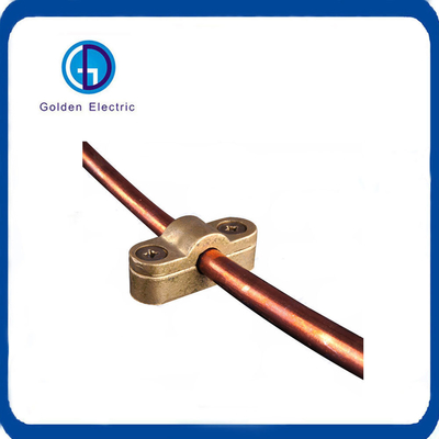 High Voltage Transmission Line Brass Grounding Clamp for Grounding System on 25X3mm