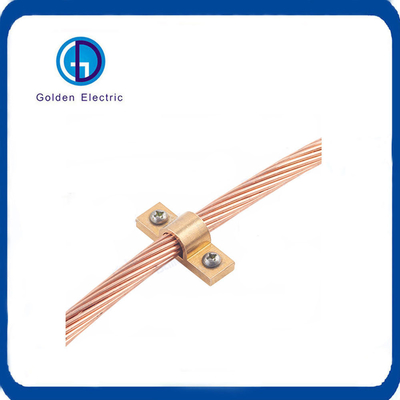 High Voltage Transmission Line Brass Grounding Clamp for Grounding System on 25X3mm