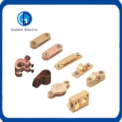 High Voltage Transmission Line Brass Grounding Clamp for Grounding System on 25X3mm