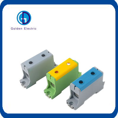 High Current 2p/4p Terminal Block for Power Distribution DIN Rail Mounting 750V 800V