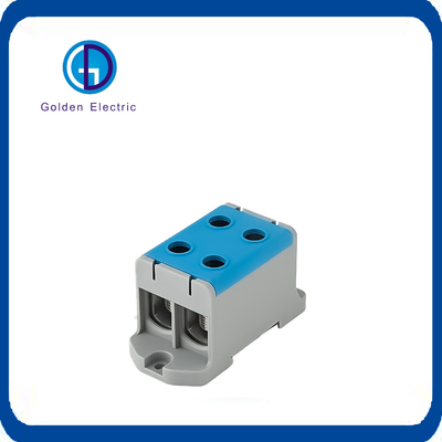High Current 2p/4p Terminal Block for Power Distribution DIN Rail Mounting 750V 800V