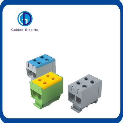 High Current 2p/4p Terminal Block for Power Distribution DIN Rail Mounting 750V 800V