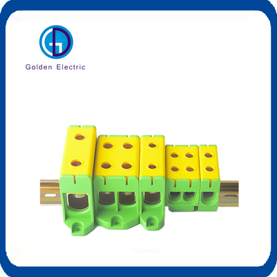 High Current 2p/4p Terminal Block for Power Distribution DIN Rail Mounting 750V 800V
