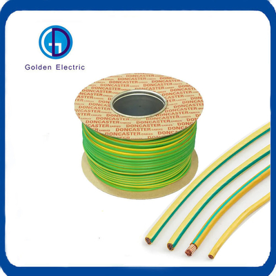 Green Yellow Copper Earth Wire Waterproof High Flexibility with PVC Insulated