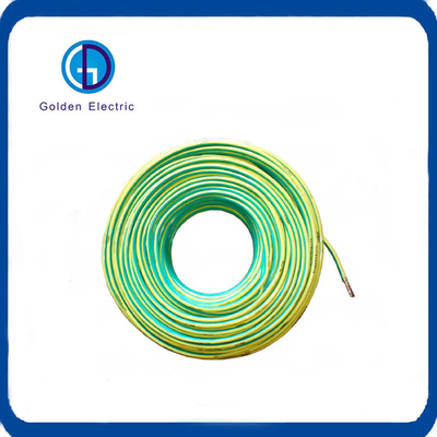 Green Yellow Copper Earth Wire Waterproof High Flexibility with PVC Insulated