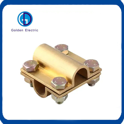 50mm2 Earth Tape Clamps Wire To Wire Connector High Flexibility For Ground Rod System
