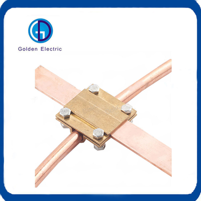 50mm2 Earth Tape Clamps Wire To Wire Connector High Flexibility For Ground Rod System