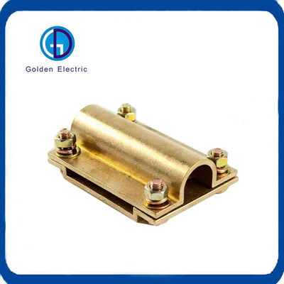 50mm2 Earth Tape Clamps Wire To Wire Connector High Flexibility For Ground Rod System