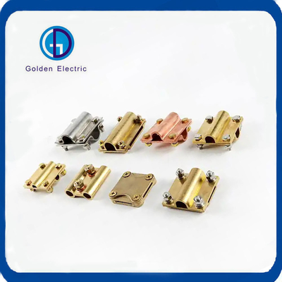 50mm2 Earth Tape Clamps Wire To Wire Connector High Flexibility For Ground Rod System