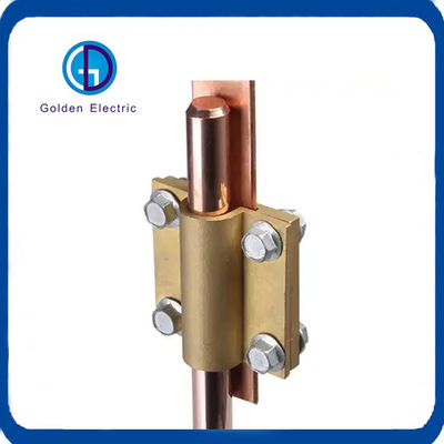 High Voltage 25mm Copper Square Tape Clamp Customizable Wear Resistant