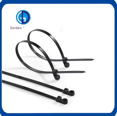 CE RoHS Certification Customizable Mounting Ties 6inch 50lbs Black Mountable Head Ties
