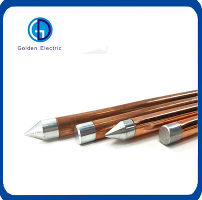 ISO Certified Copper Internal Threaded Grounding Rods for 13mm Diameter Applications