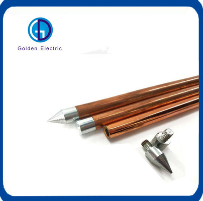 ISO Certified Copper Internal Threaded Grounding Rods for 13mm Diameter Applications