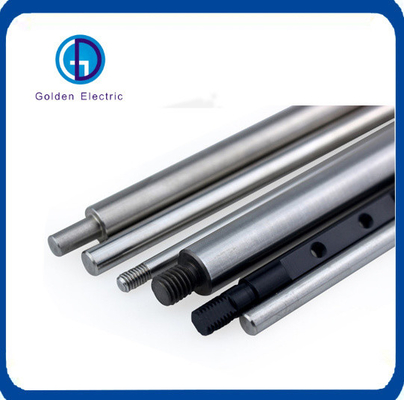 Round High Precision Stainless Steel Shaft CNC With Small Brass Double Threaded