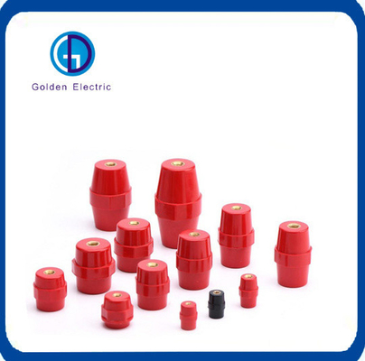 Red Low Voltage Busbar Standoff Insulators SMC With Customizable Sizes