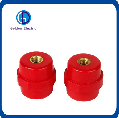 Red Low Voltage Busbar Standoff Insulators SMC With Customizable Sizes