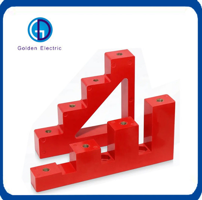 Red Low Voltage Busbar Standoff Insulators SMC With Customizable Sizes